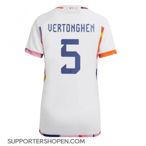 Belgien Jan Vertonghen #5 Borta Matchtröja Dam VM 2022 Kortärmad